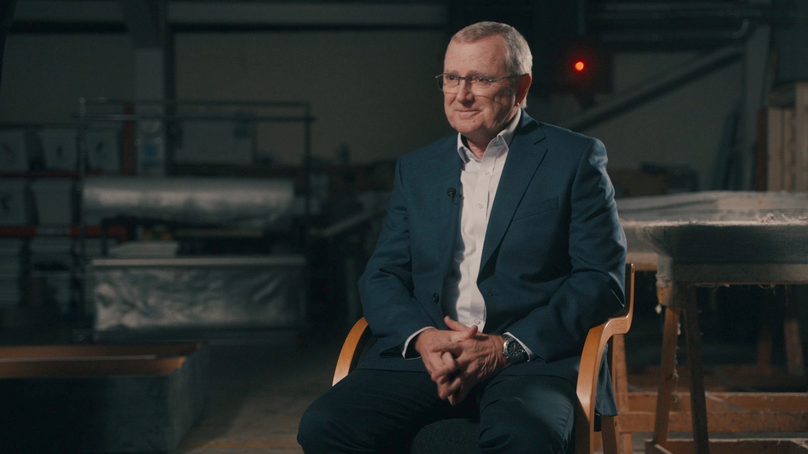 Brent Cooper, founder of West End Bed Company, in the workshop