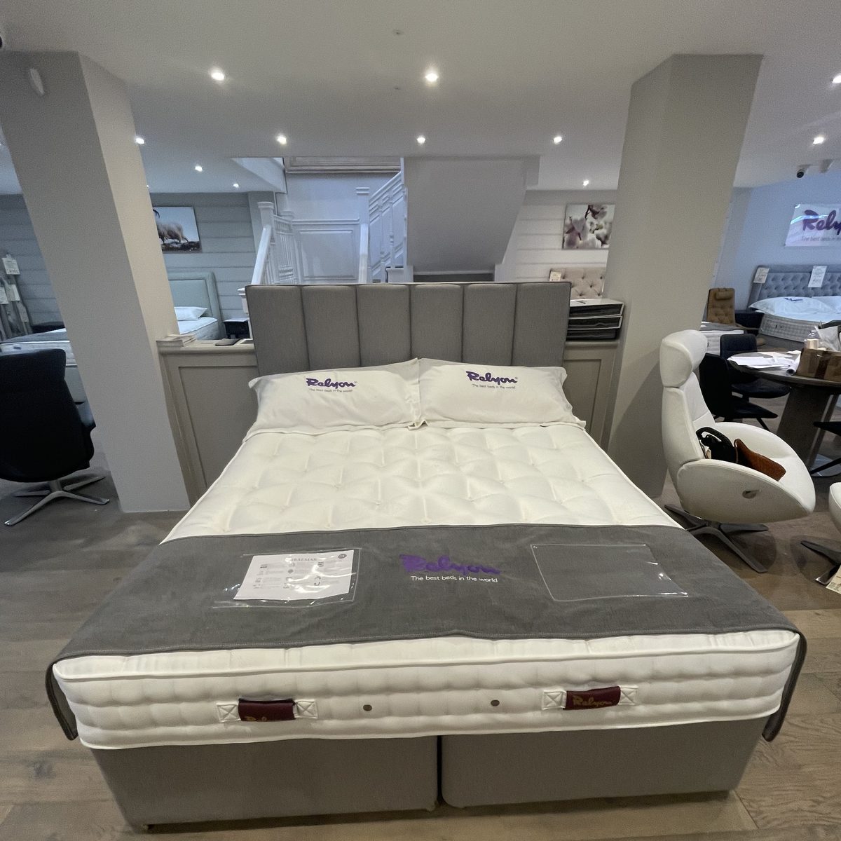 Relyon Braemar Edge divan set in the King's Road showroom