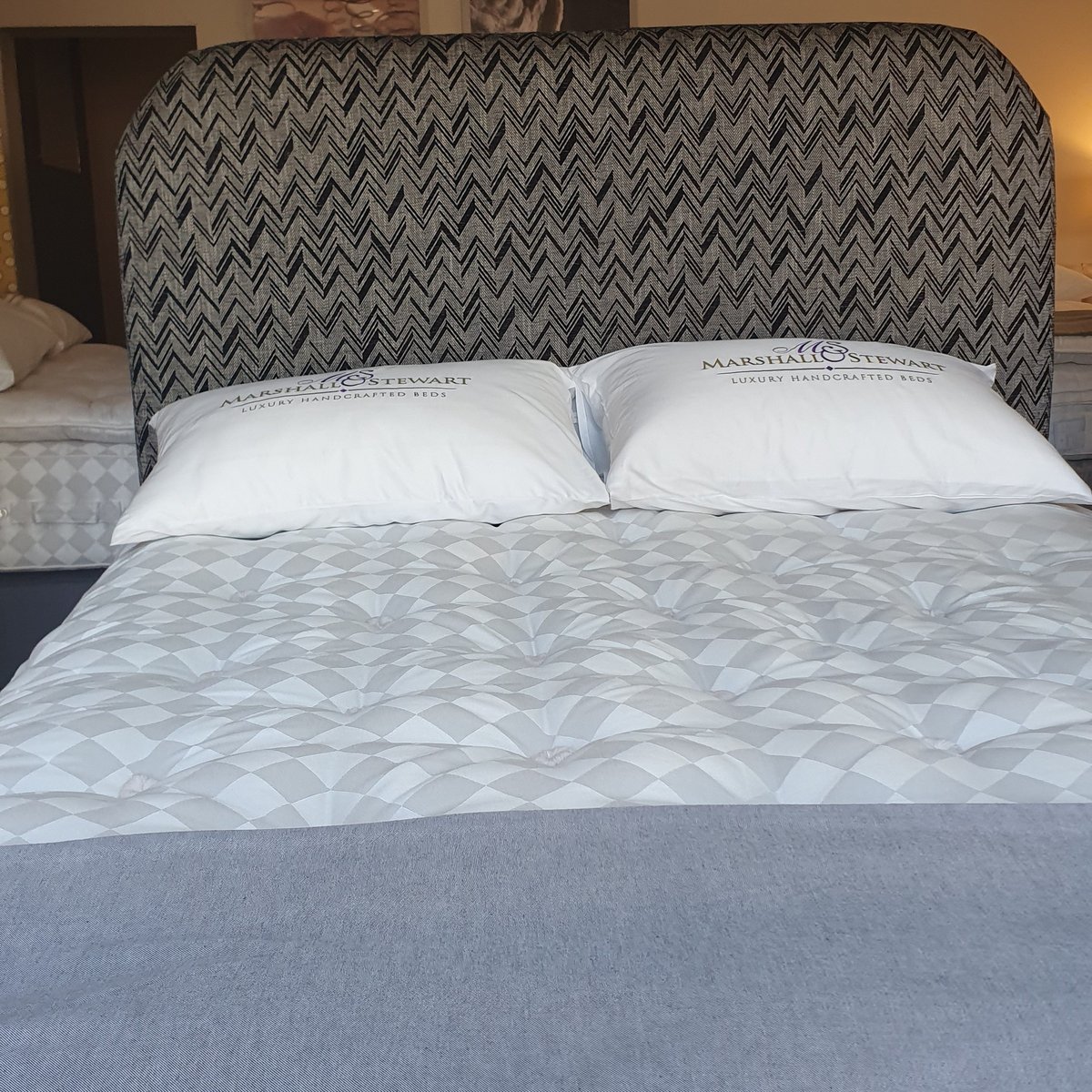 Marshall & Stewart Cullinan divan set in the King's Road showroom